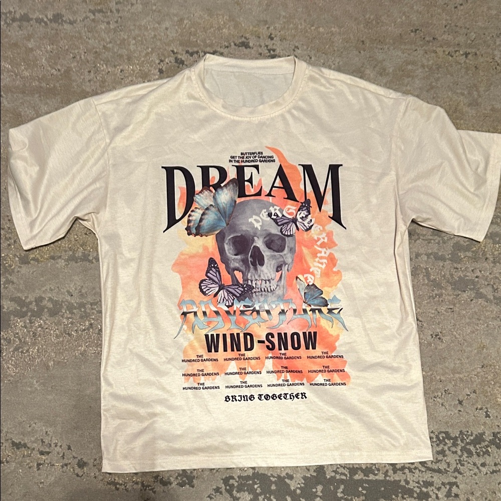 Beige graphic tee